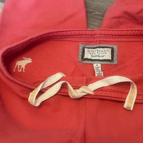 Vintage Abercrombie and Fitch A&F Logo Sweatpants Joggers Size Medium Y2K - Picture 8 of 9